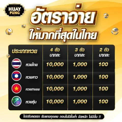 huay pung ไม่มีเลขอั้น